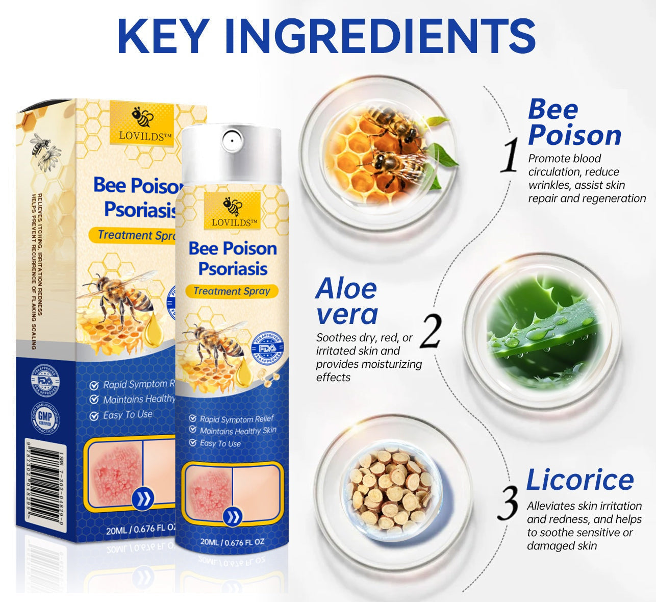 【Official Brand Store】PsoriaHeal Psoriasis Spray Pro