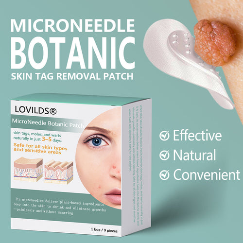 šLOVILDSĀ® MicroNeedle Botanic Skin Tag Removal Patch Made in the USA