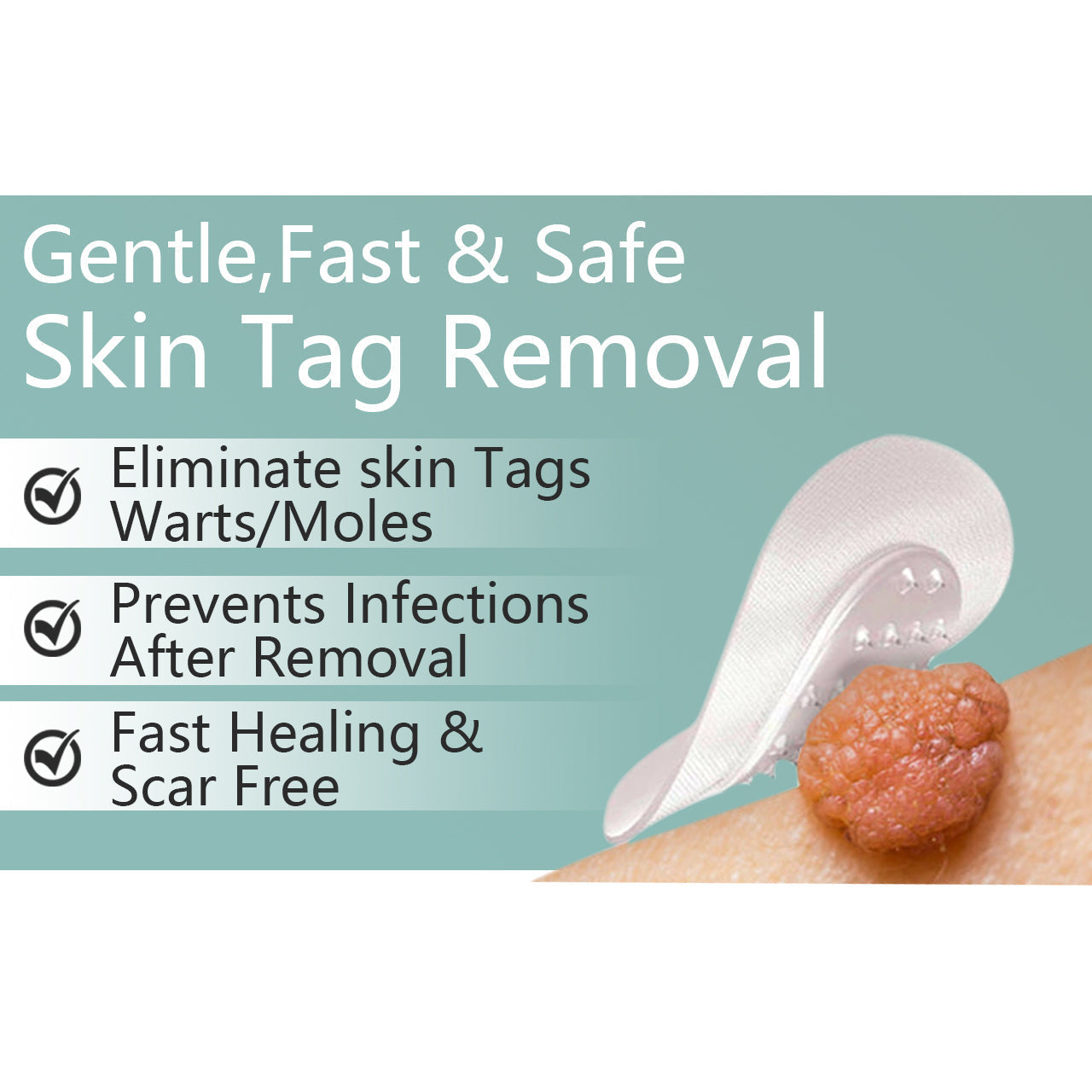 šLOVILDSĀ® MicroNeedle Botanic Skin Tag Removal Patch Made in the USA