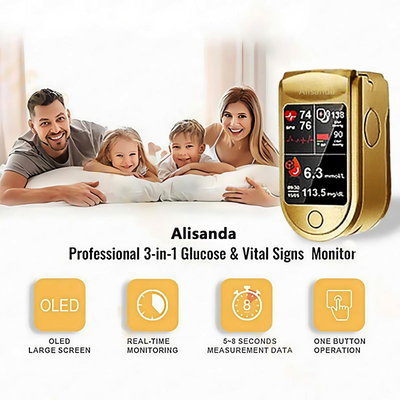š„ 3-in-1 Health Monitor Painless Testing - Extremely Fast Readings - Accurate Tracking ā
Blood Glucose ā
Heart Rate ā
Blood Oxygen All in One!