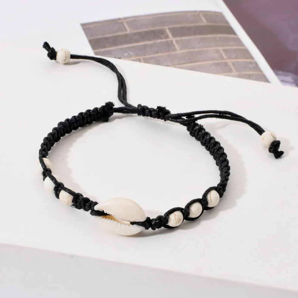 Unisex Summer 1Starfish Shell Braided Bracelet