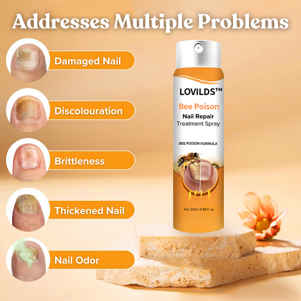 ✅Official Store - Walgreen Pharmacy| LOVILDS™ Bee Poison Nail Repair Treatment Spray