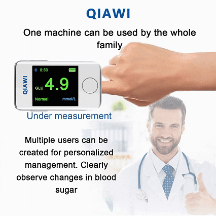 QIAWI ™ Blood Glucose Monitor - 99.9% Accuracy and an Exclusive Gift!
