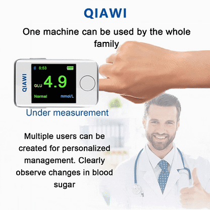 QIAWI ™ Blood Glucose Monitor - 99.9% Accuracy and an Exclusive Gift!