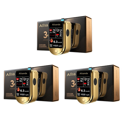 💥  3-in-1 Health Monitor Painless Testing - Extremely Fast Readings - Accurate Tracking ✅ Blood Glucose ✅ Heart Rate ✅ Blood Oxygen All in One!