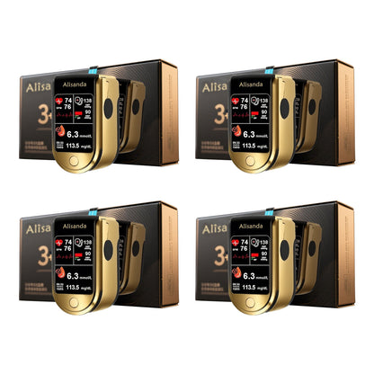 💥  3-in-1 Health Monitor Painless Testing - Extremely Fast Readings - Accurate Tracking ✅ Blood Glucose ✅ Heart Rate ✅ Blood Oxygen All in One!