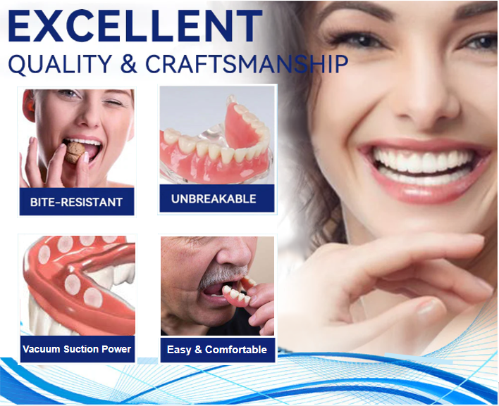 QIAWI™-✨ Transform Your Smile with the New Generation Flexible Full Denture Solution – Comfortable, Durable, and Naturally Beautiful 😁💎